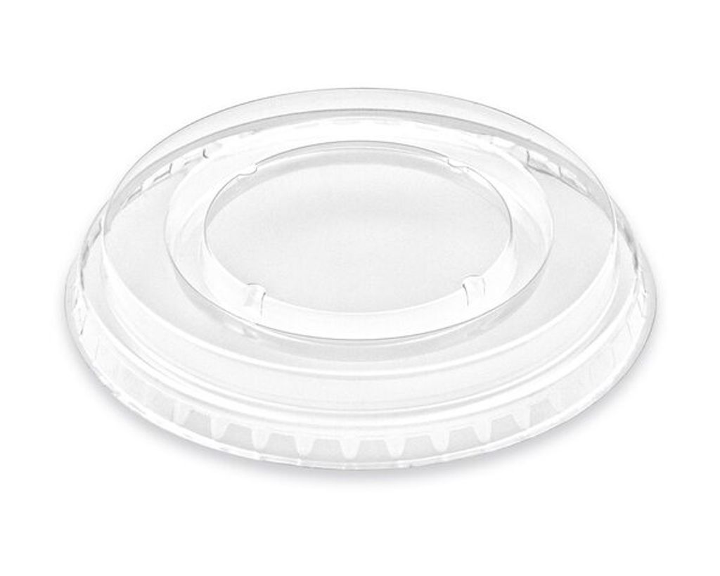 150x Deckel ohne Öffnung flach PET für Eis- Früchtebecher Smoothies Ø95mm