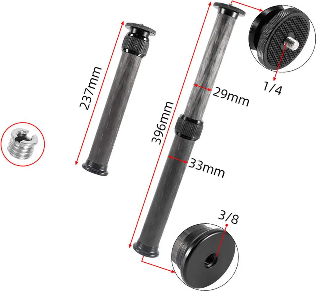 Rallonge carbone pour DSLR : stabilisez vos prises de vue en hauteur