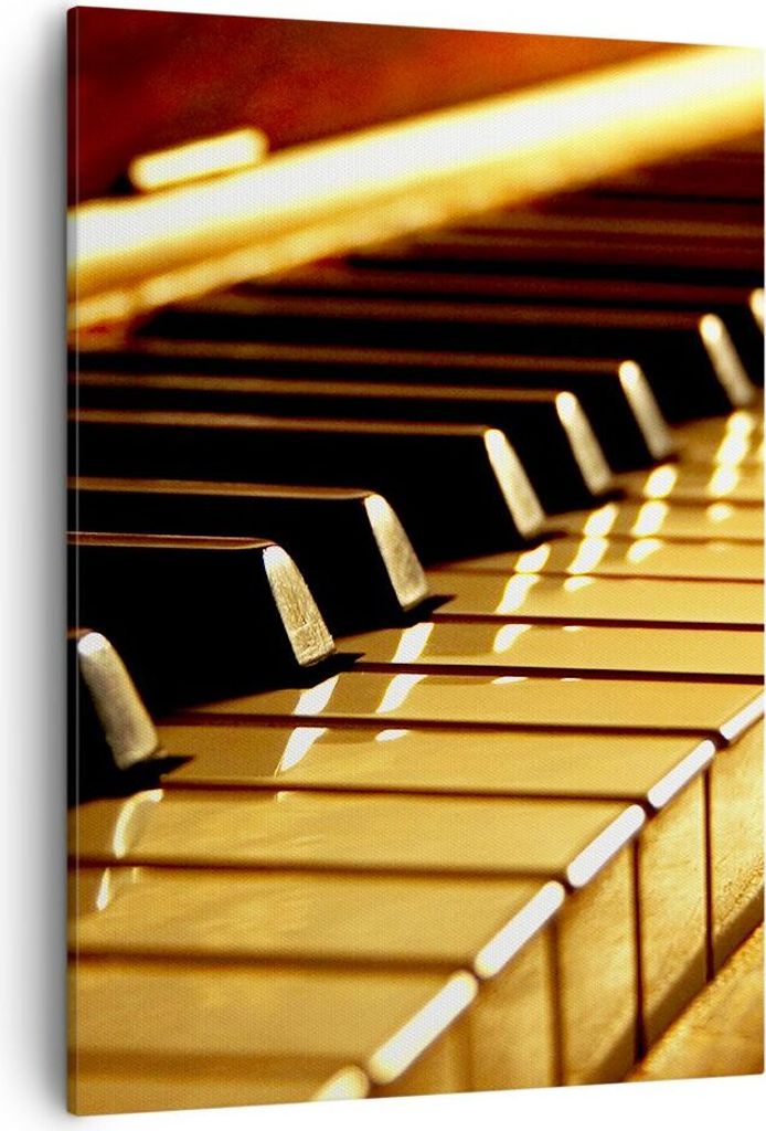 Bild auf Leinwand - Leinwandbild - Einteilig - Klavier Musik Konzert - 50x70cm - Wand Bild - Wanddeko - Wandbilder - Leinwanddruck - Wanddekoration...