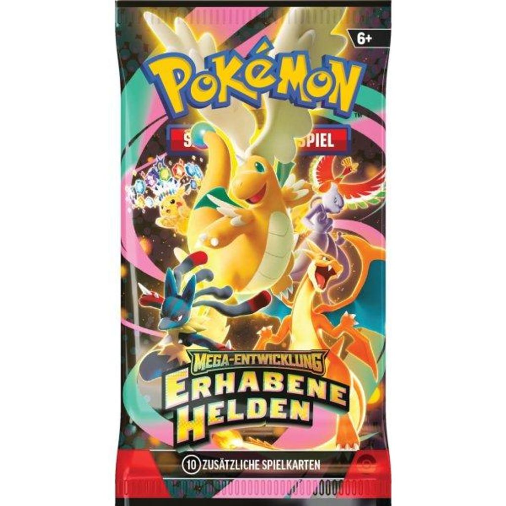 Pokemon Erhabene Helden Single Booster Pack - Deutsch Produktbild 