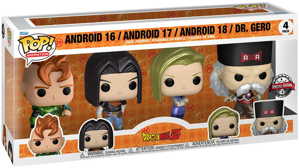 Complétez votre Collection DBZ avec Android 16 17 18 et Dr Gero Funko