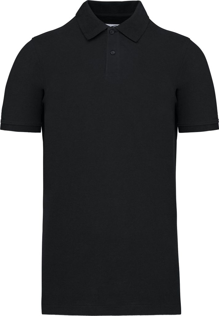 Kariban Herren Poloshirt Basic Kragen Kurzarm Polohemd T-Shirt Polo, Größe:3XL, Farbe:Schwarz