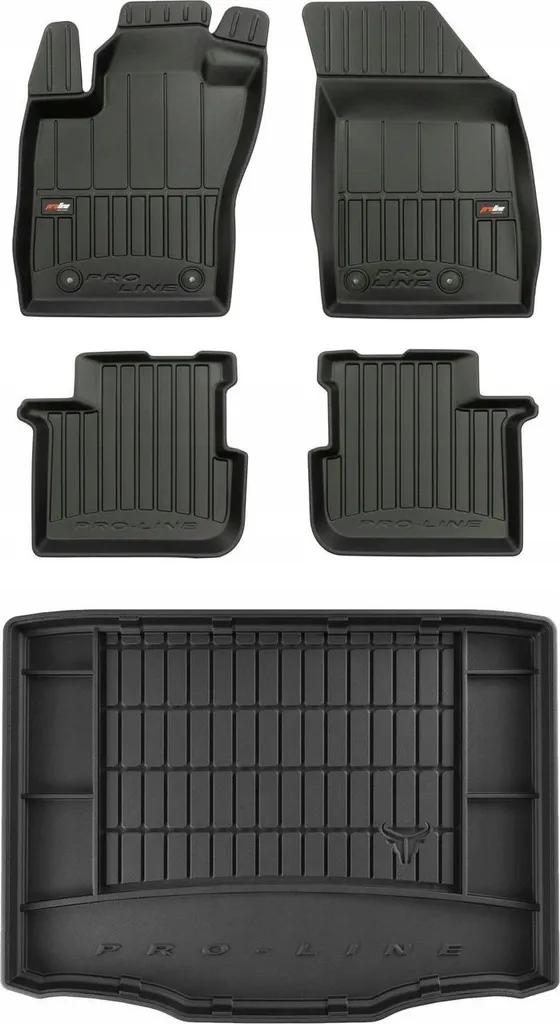 Set Tappetini Auto 3D Gomma Fiat Tipo SW 2016+: Kit Completo Vaschetta