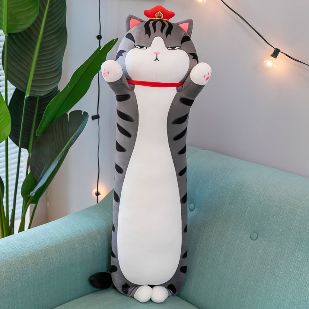 Lange Katze Maskottchen Kuscheltier Plüsch Puppe Kätzchen Produktbild 5