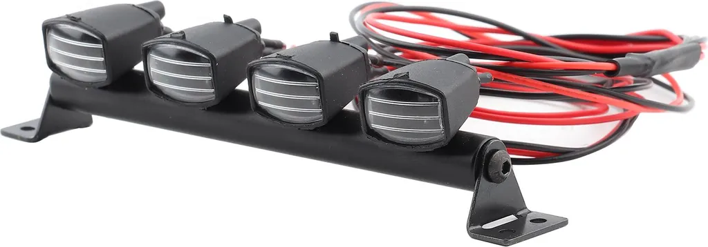 INJORA Luci LED Quadrate Per Auto RC: Alluminio, Super Luminose, Bianche, Per SCX10 TRX4 1/10 1/8