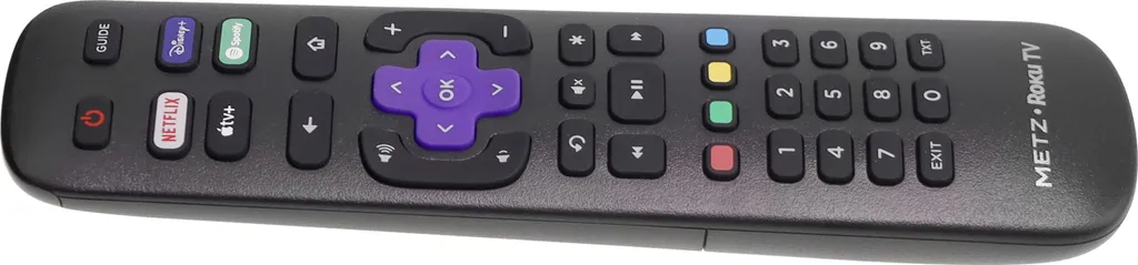 Télécommande de remplacement pour téléviseur Metz 32MTD3011Z Noir