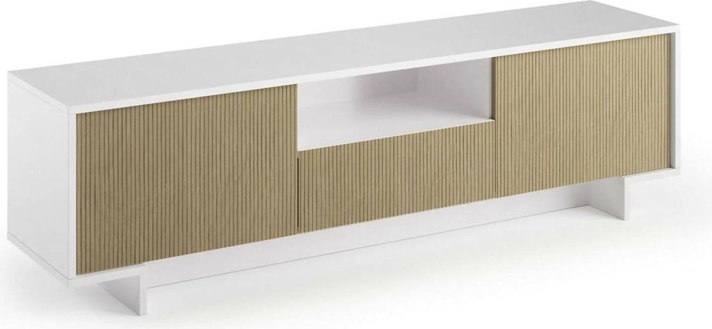 TV-Ständer Darrighin, TV-Ständer für das Wohnzimmer, niedriges Wohnzimmer-Sideboard mit 2 Türen und 1 Schublade, 100 % Italy, 170 x 42 x 48 cm...