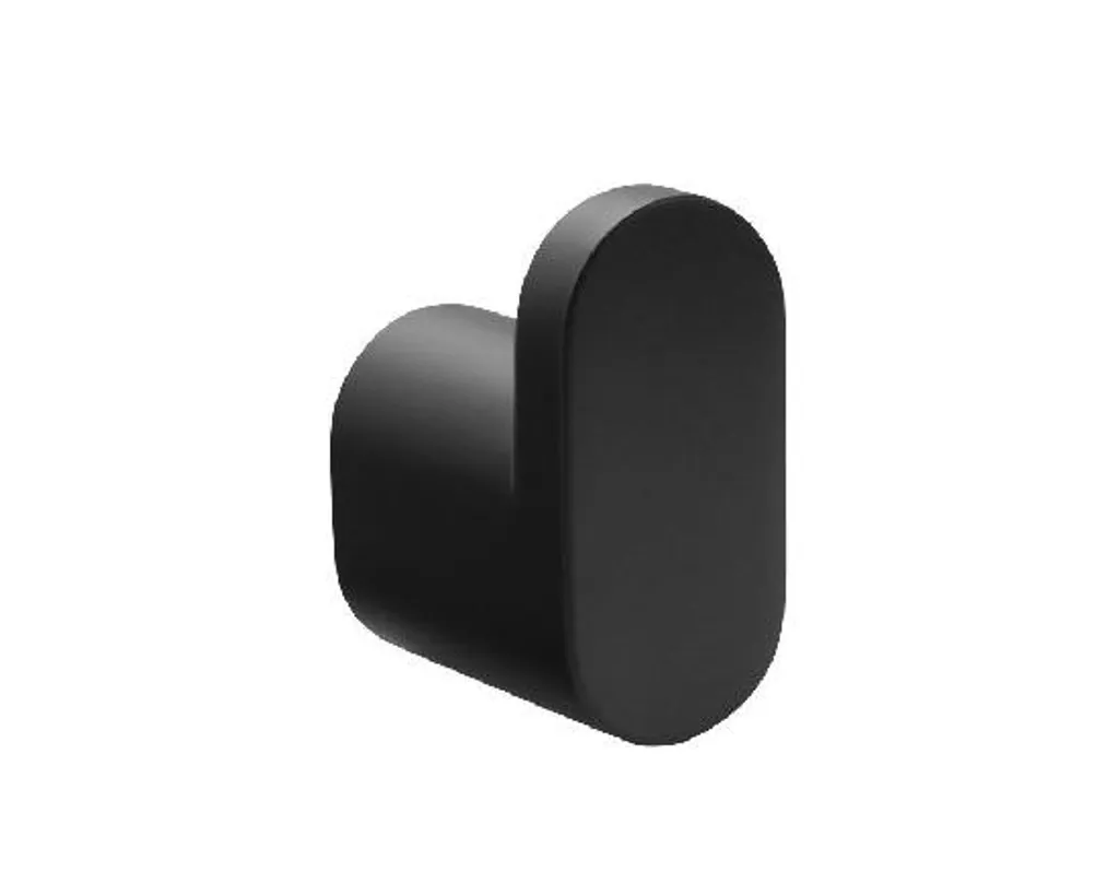 Gancio Nero Opaco Sapho Flori RF001/15: Accessorio Bagno Elegante 50mm