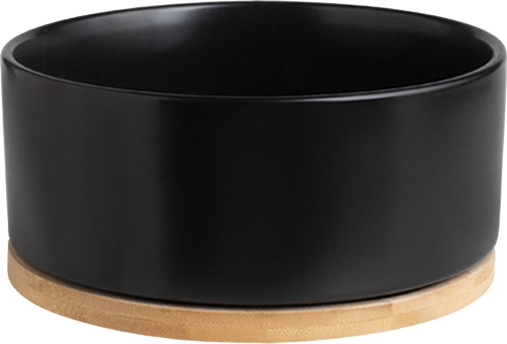 350 ml beheizter Katzennapf, Thermo-Wassernapf für Haustiere mit Holzboden, Heizung, elektrischer Keramiknapf mit Thermostatregelung für Hunde, K...