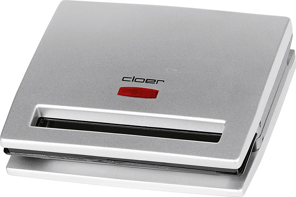 Cloer 6219 Sandwichmaker 900W Argento: Toast Perfetti per il Tuo Break