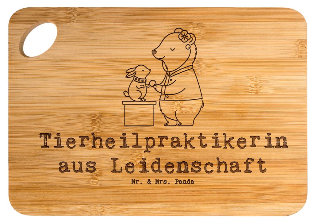 Mr. & Mrs. Panda Brett Tierheilpraktikerin Leidenschaft - Transparent - Geschenk, Hackbrett, Holzbrett, Schneidebrett, schneidunterlage, Frühstüc...
