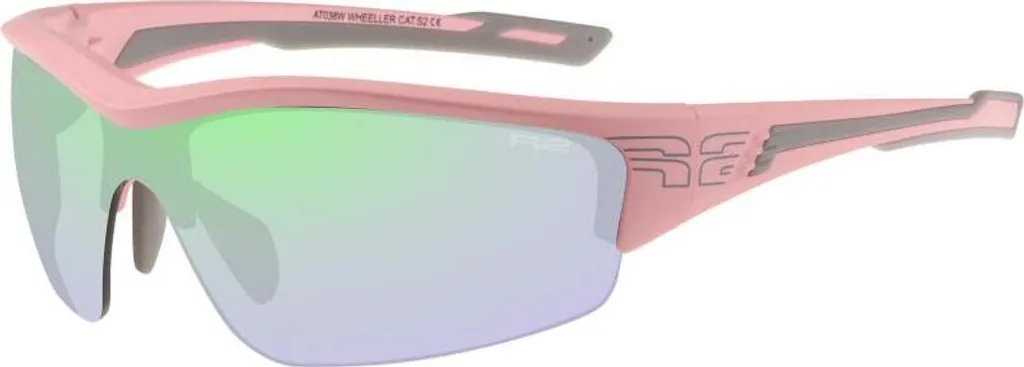 Lunettes de vélo R2 Wheeller rose mat avec verres rose-or chrome AT038W