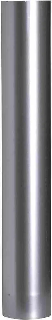 Tuyau poêle 750mm Ø120mm : stop fuites de fumée et corrosion argenté