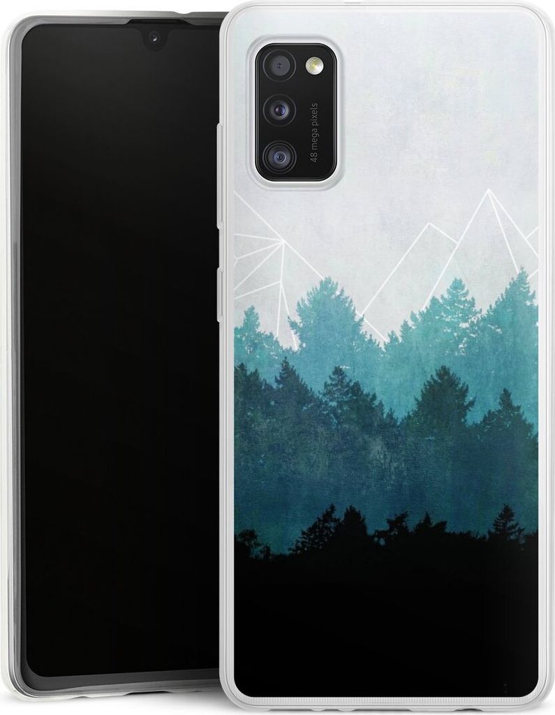 DeinDesign Slim Hülle für Samsung Galaxy A41 Silikon Case Ultra Dünn Handyhülle Abstrakt Baum Wald
