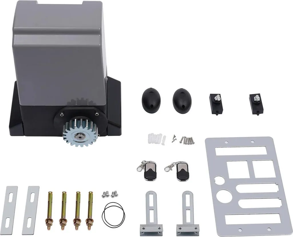 Moteur électrique pour portail coulissant automatique 1200 kg finition noire