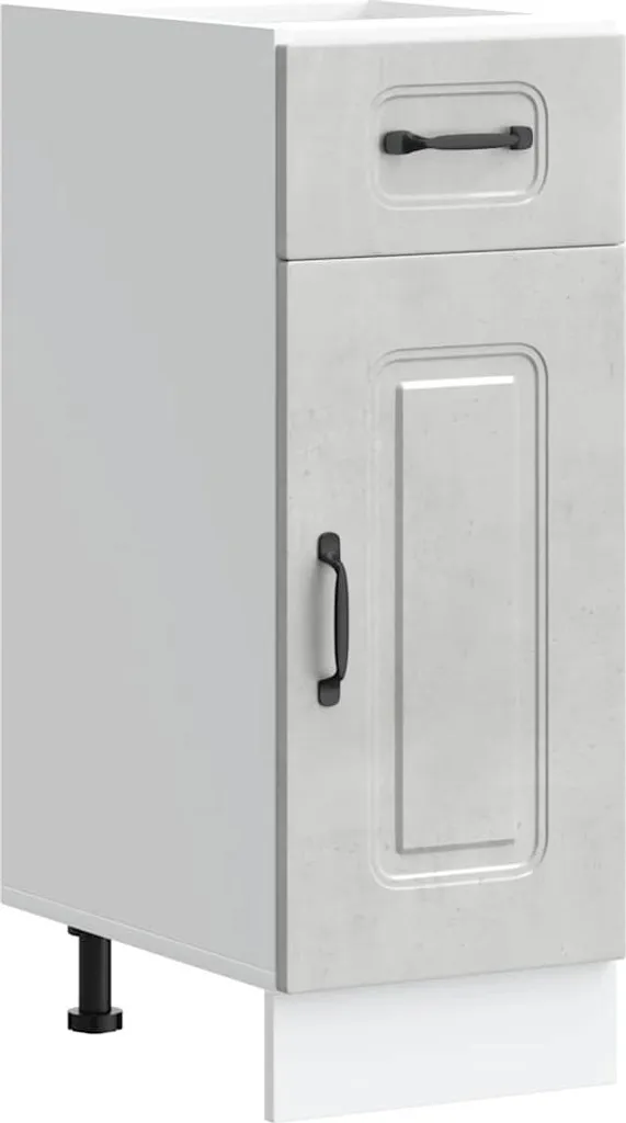Mobile Cucina Kalmar vidaXL Grigio Cemento: Eleganza Economica