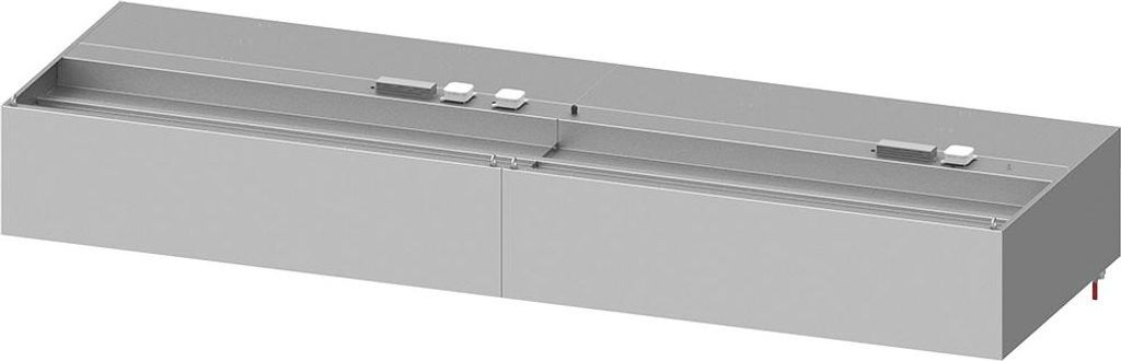 Wandhaube "Basic Line", Kastenform 3800 mm x 1400 mm mit Flammschutzfilter Typ B