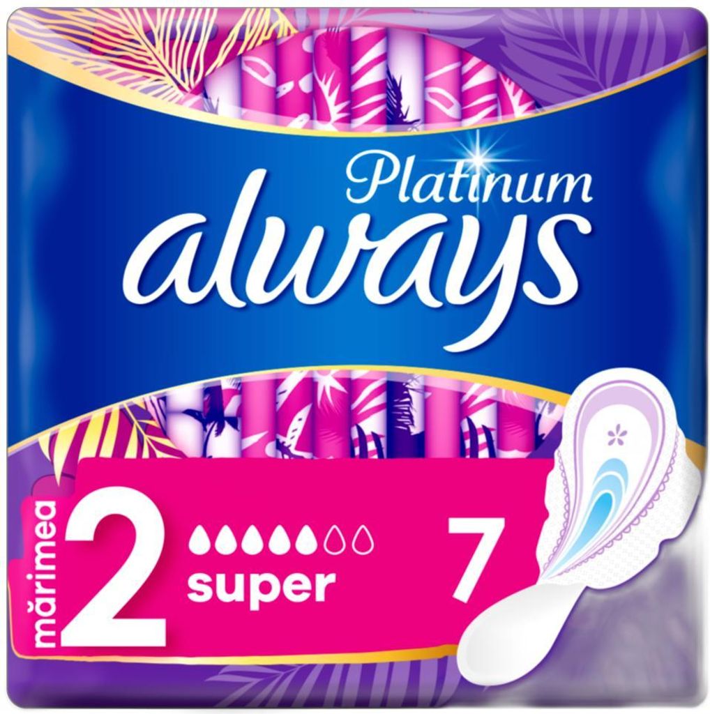 Always Platinum Ultra Super Plus Size 2 - 7 Count