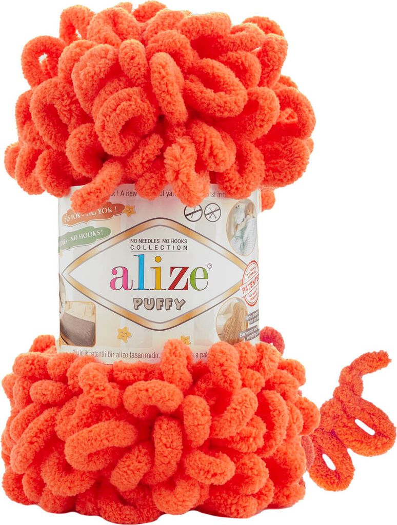 100g Strickgarn Alize Puffy, patentierte Neuheit, Schlaufen-Stricken ohne Nadeln