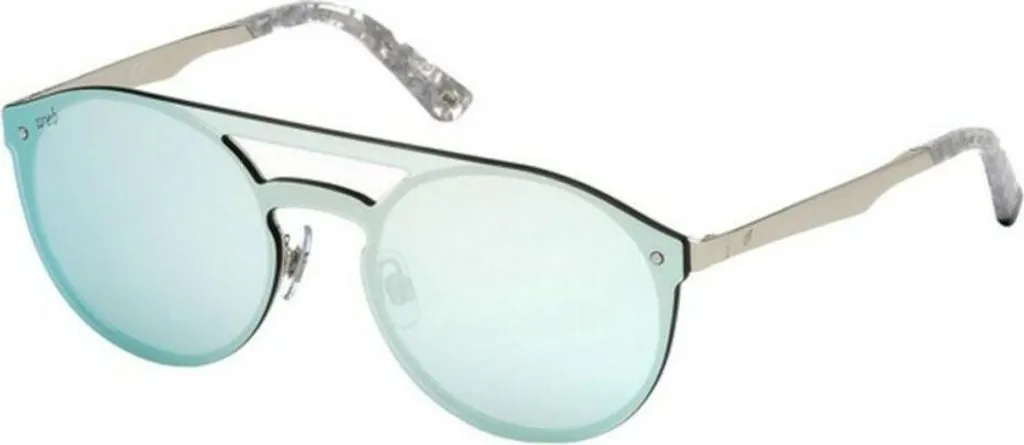 Lunettes de soleil Web WE0182 18C en Métal Argenté : Look Rétro - 4