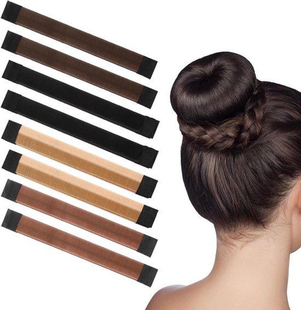 Haarplooi Set für lange Haare, 8-teilig, Franse Dutt