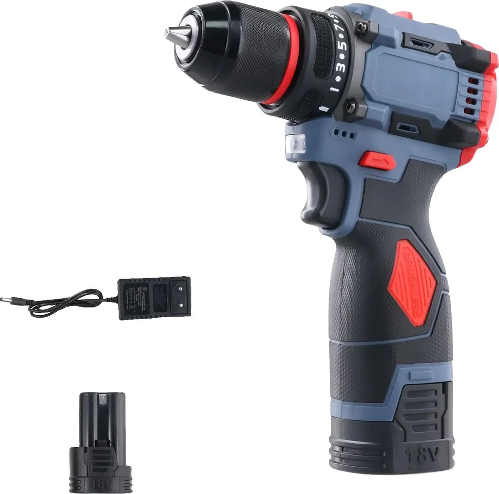 Perceuse 18V Brushless puissante pour percer sans effort sans fil EU