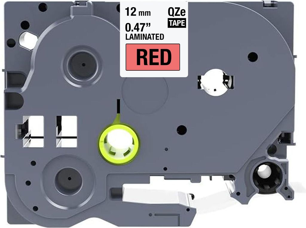 Brother-kompatibles TZE-431-Band - schwarz auf rot - 12 mm x 8 m - Schriftband