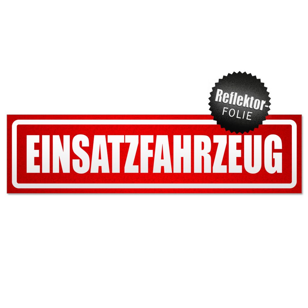 Einsatzfahrzeug invertiert Magnetschild Schild magnetisch