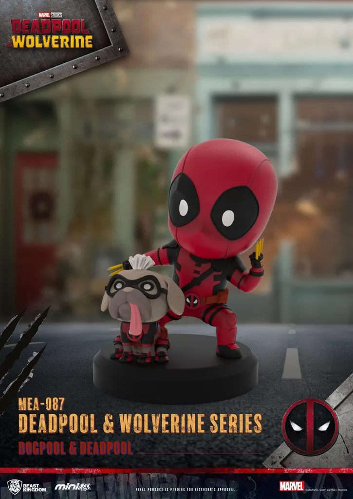 Set de Figurines de Collection Deadpool & Wolverine Marvel Série MEA 8cm