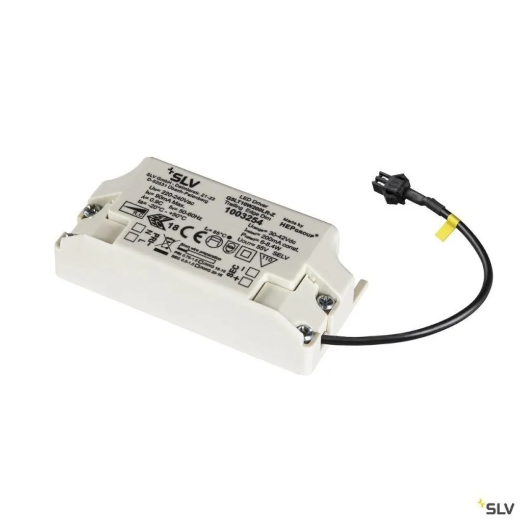 Driver LED 200mA 10W à coupure de phase avec connecteur rapide clip