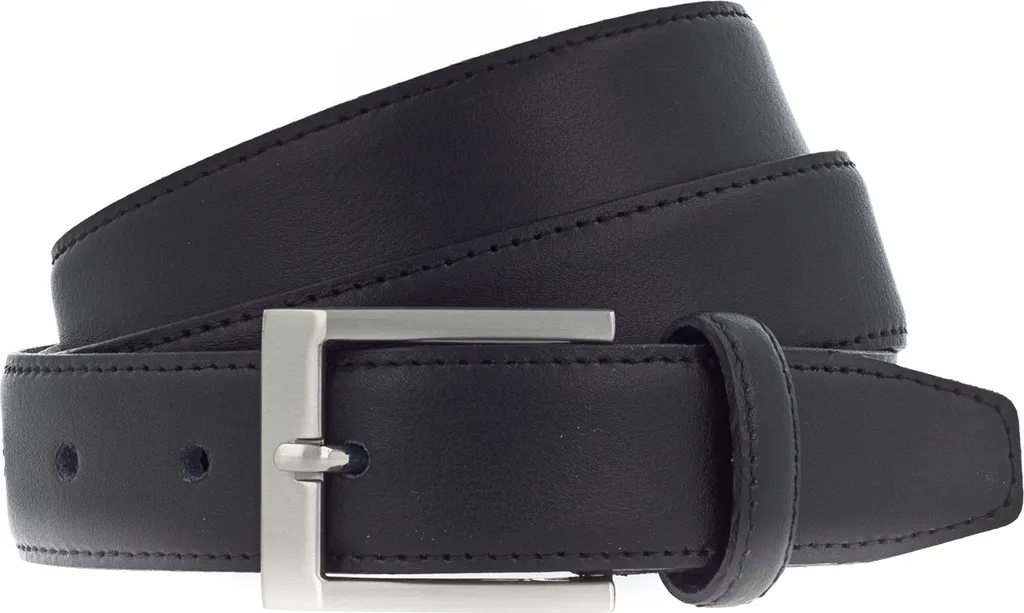 Cintura Vanzetti Pelle 30mm Business W85 Black - Qualità Made in Germany