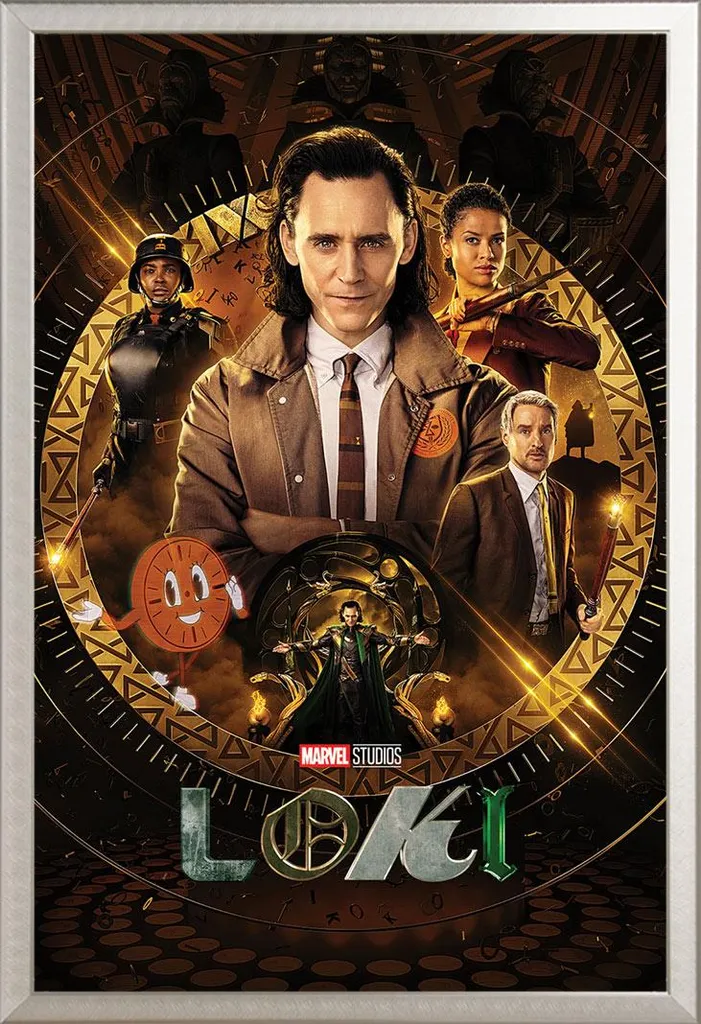 Regalo Ideale: Poster Marvel Loki + Cornice Shinsuke Maxi Argento