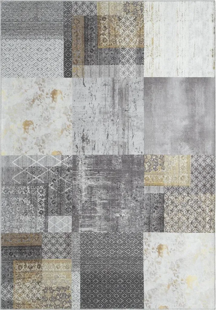 Tapis à damier CARRAL en coton pour salon et chambre - Style Damier