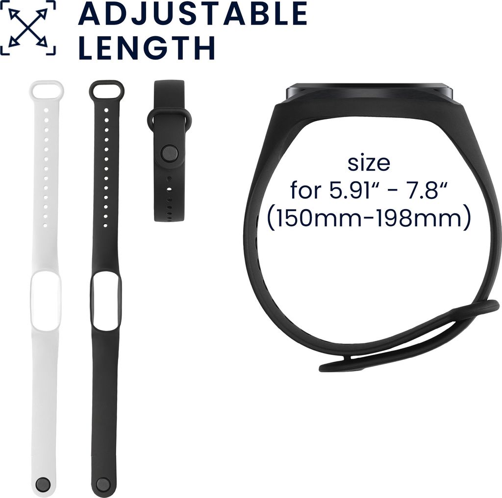 kwmobile 2x Sportarmband kompatibel mit Xiaomi Mi Band 4 Produktbild 6