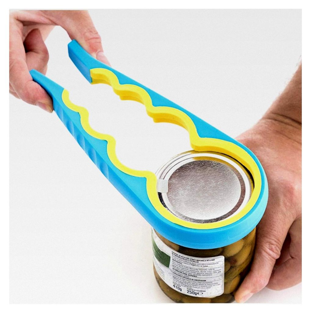 Dosen- und Glasöffner Twist, Kunststoff, mehrfarbig