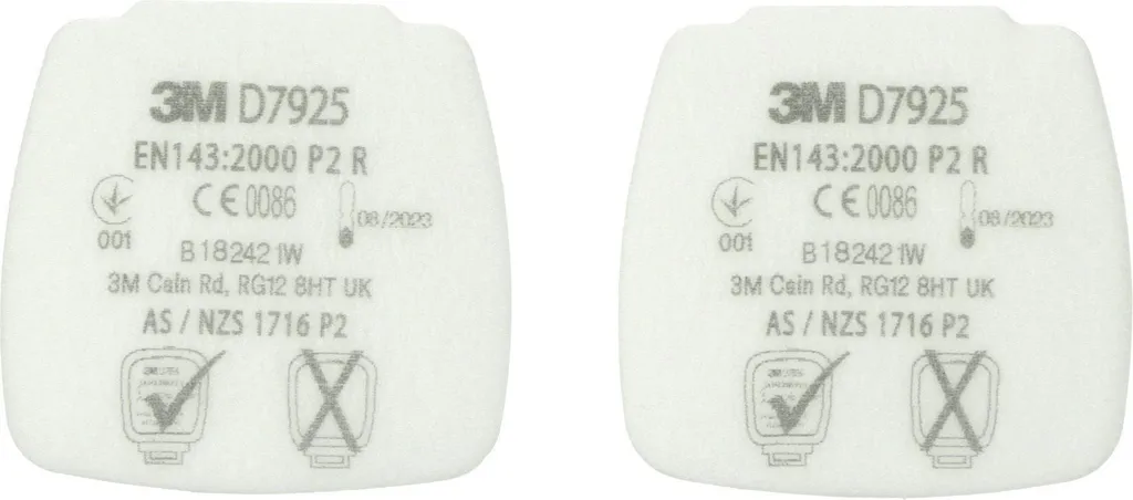 3M Secure Click D7925 Filtre à particules P2 R - Pack de 4 pièces d'origine