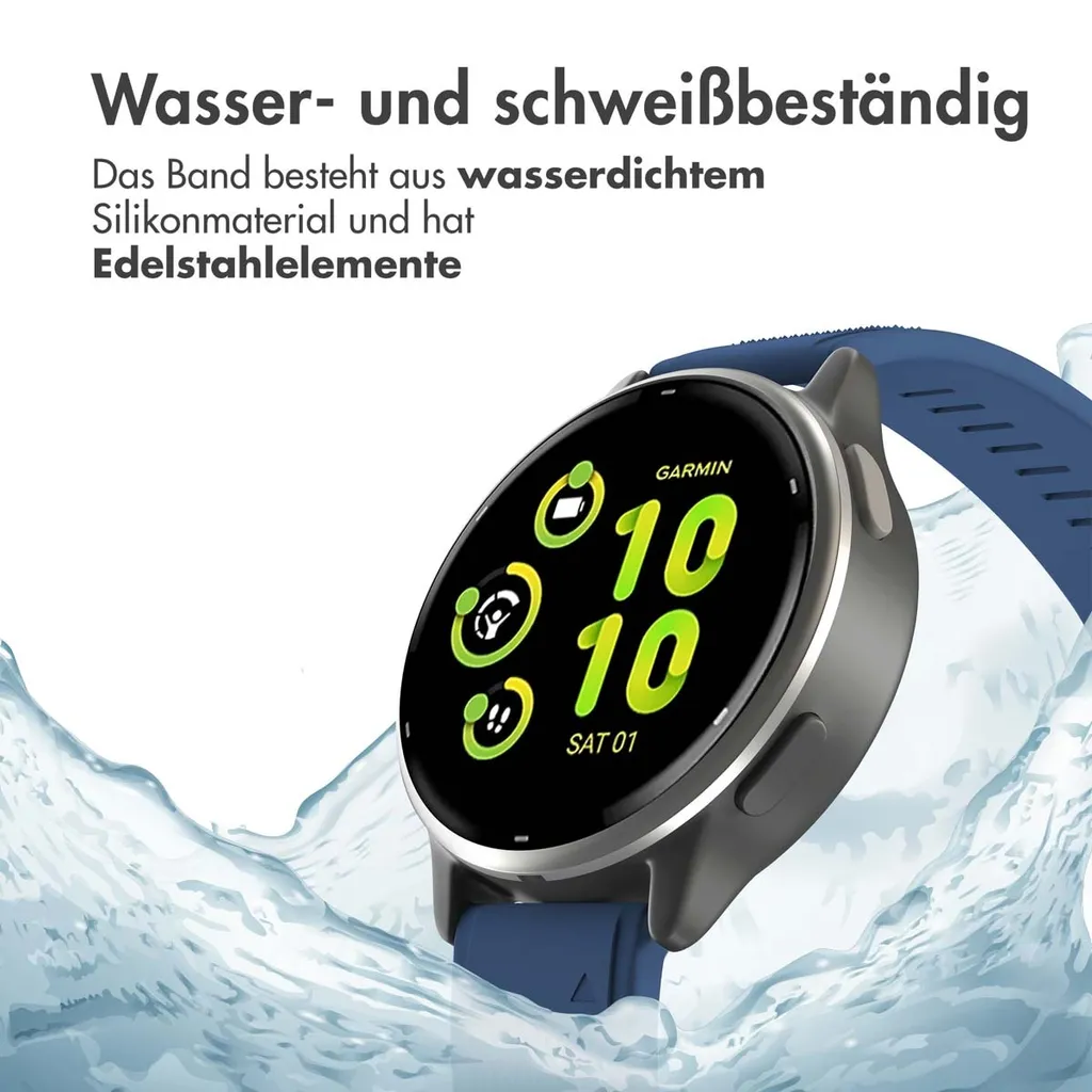 Cinturino Garmin imoshion QuickFit 22mm Silicone - Blu Scuro Endurance - 6