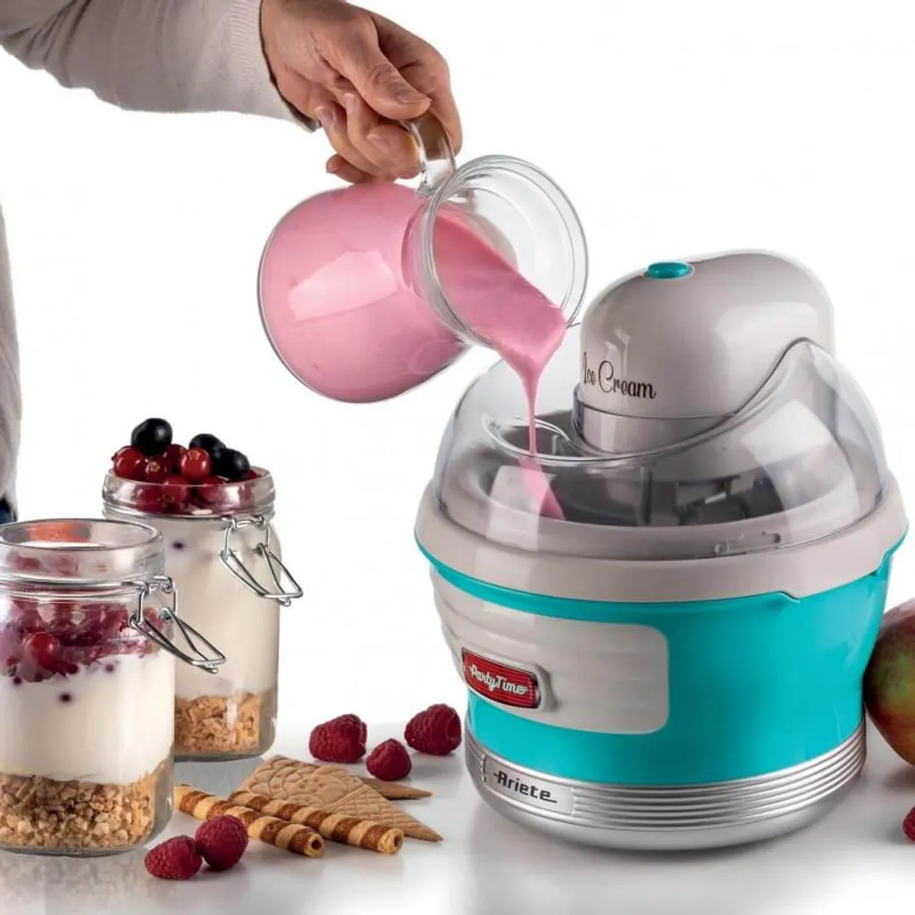 Machine à glace Ariete Gran Gelato 1,5 L - Sorbetière Électrique Bleue - 5