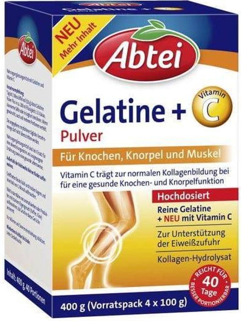 Abtei Gelatine Gelatine + Vitamin C 400 g Produktbild 