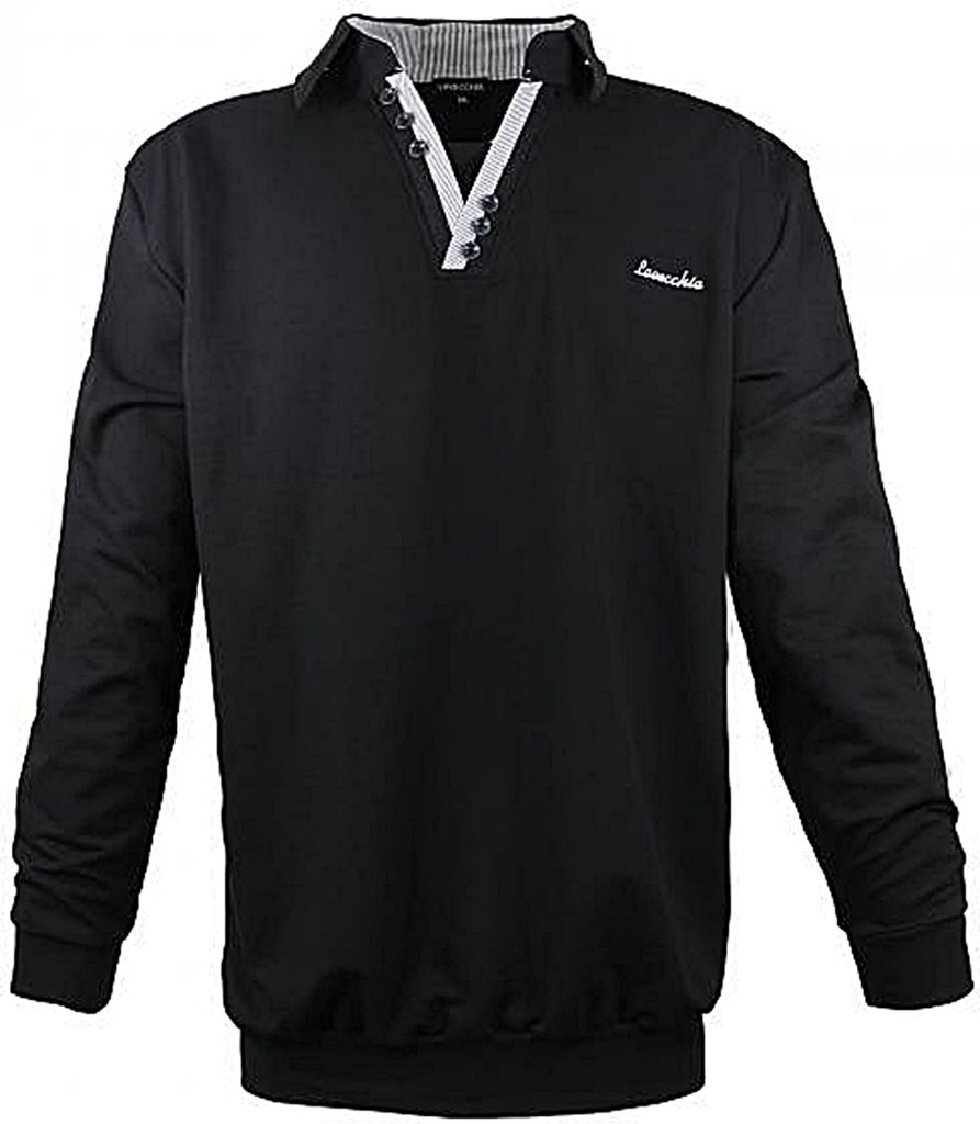 Übergrössen Schicke Sweatshirt LAVECCHIA Schwarz 3XL