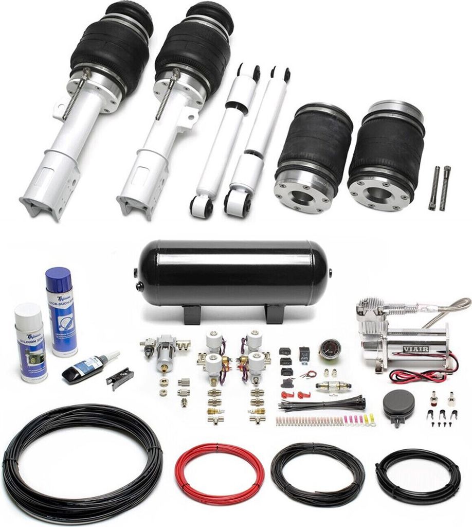 TA Technix Luftfahrwerk + Kompressor Kit schwarz für Opel Astra G Typ T98