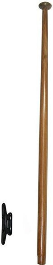 Goldenship Teakholz Fahnenmast Braun 120 cm Braun 120 cm