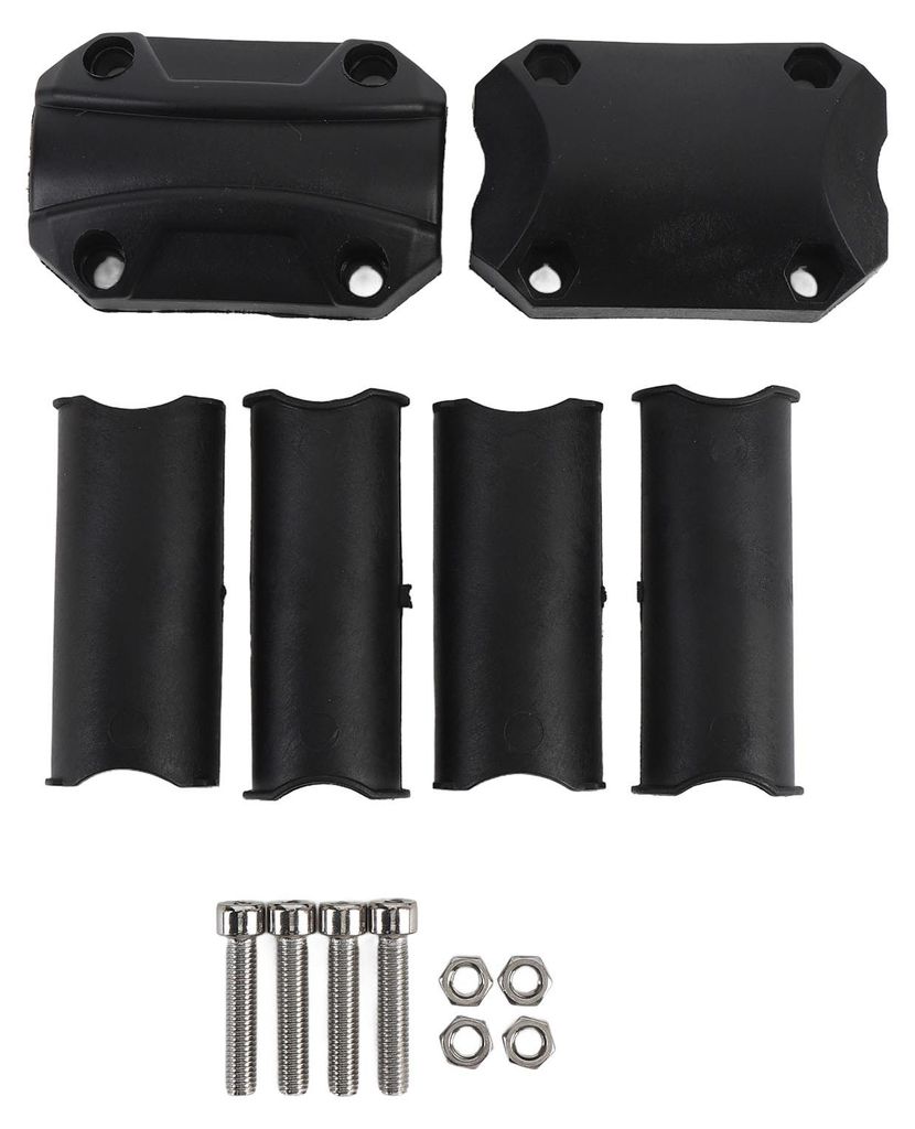 Motorrad-Motorschutzbügel, Stoßdämpfender Sturzbügel-Schutzblock, Dekor für 22, 25 und 28 mm Motorrad-Stoßstangen