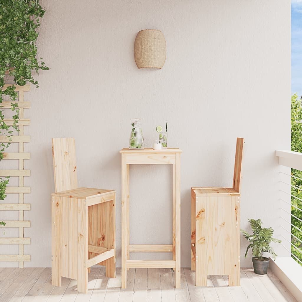 "im Angebot" Barhocker 2 Stk. - bis 150 kg - 40x42x120 cm Massivholz Kiefer - Stapelsessel CC22168