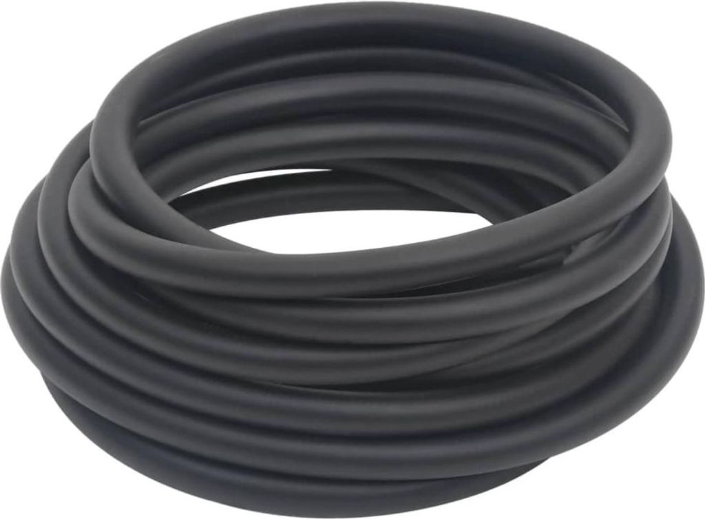 vidaXL Hybrid-Luftschlauch Schwarz 0,6" 5 m Gummi und PVC