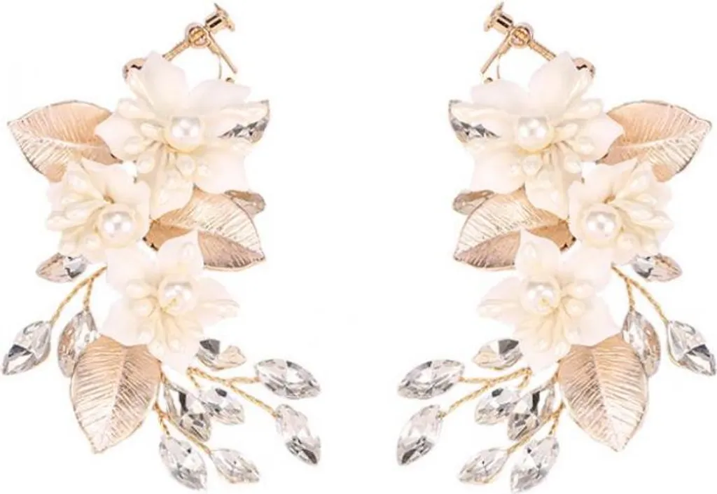 Orecchini Sposa Cristalli BOHO KOLS10 Acciaio Inossidabile Luce