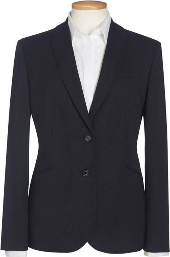 Brook Taverner - "Eclipse Cordelia" Blazer Einreihig für Damen PC7644 (40 DE) (Schwarz)