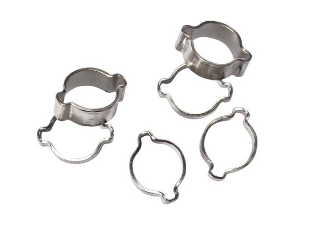 Stanley Adjustable hose clamps Ø 8–13 mm, stainless steel, for car appliances garden irrigation,