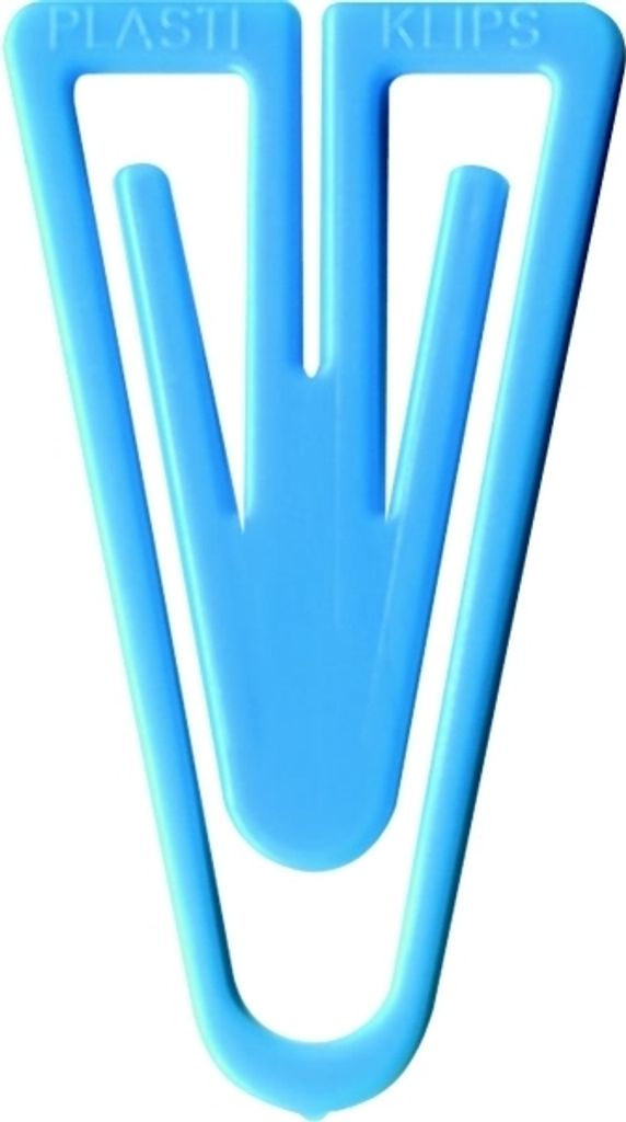 Büroklammern Plastiklips 25mm VE=500 Stück hellblau