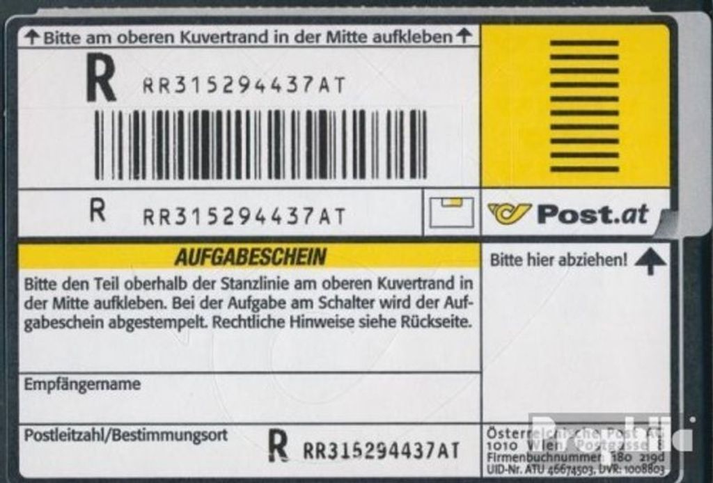 Briefmarken Österreich 2004 Mi ES5 (kompl.Ausg.) postfrisch Einschreibemarken